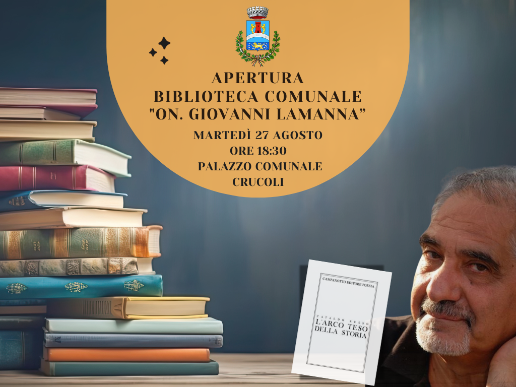 Apertura della Biblioteca Comunale On. Giovanni Lamanna Apertura della Biblioteca Comunale On. Giovanni Lamanna